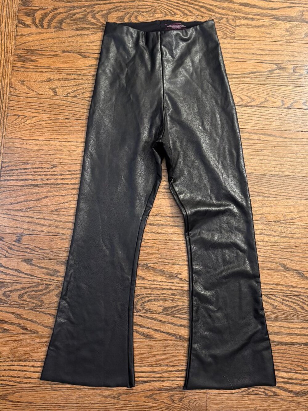 Commando Faux Leather Cropped Flare Leggings size M